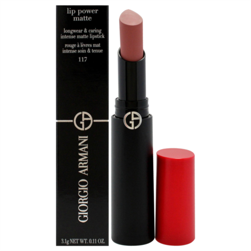 Giorgio Armani lip power matte longwear lipstick - 117 graceful by for women - 0.11 oz lipstick