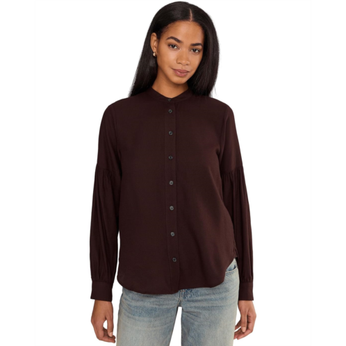 Womens Madewell Carmen Shirt - Cotton Modal Heather Flannel
