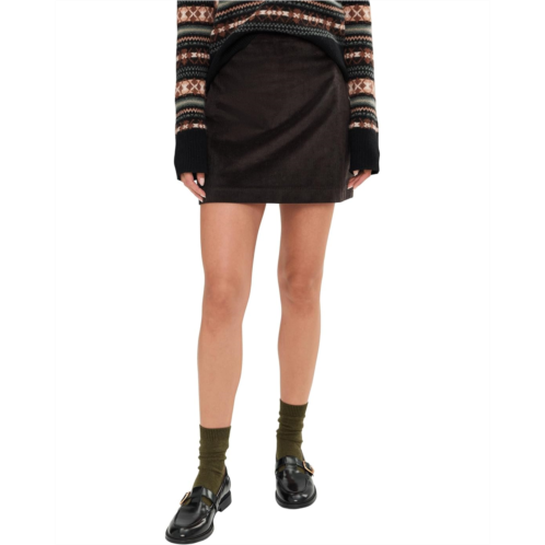 Womens Madewell Cord Minimal Mini Skirt