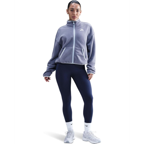 Womens Nike Sportswear Club Fleece Loose Cozy Track Jacket