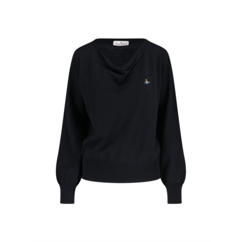 Vivienne Westwood black cotton and cashmere orb sweater