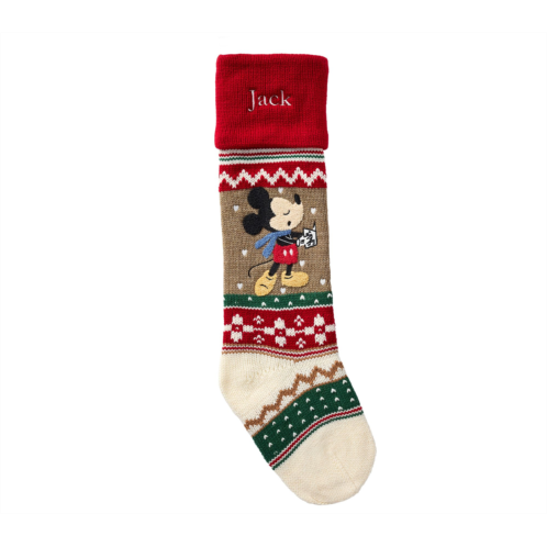 Potterybarn Disney Mickey Mouse and Friends Classic Fair Isle Christmas Stocking