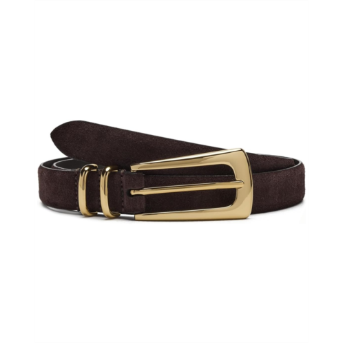 Madewell Suede Elongated Buckle Belt