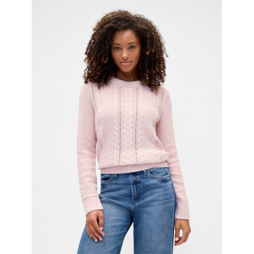 Gap Cable-Knit Crewneck Sweater