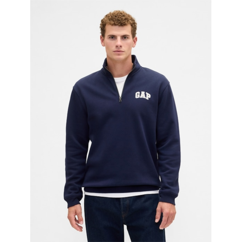 Relaxed Gap Logo Quarter-Zip Sweatshirt