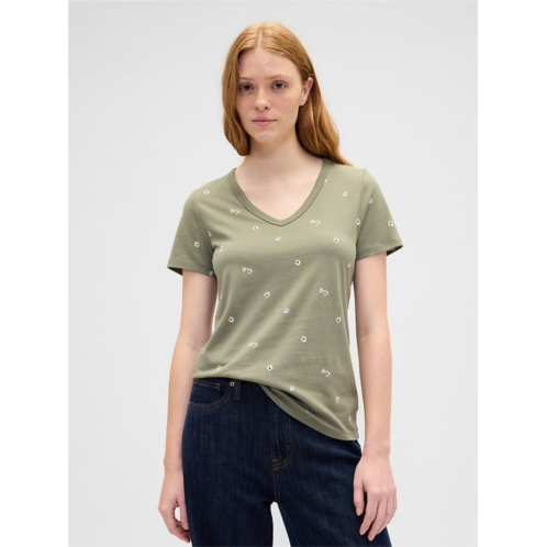Gap Favorite Print V-Neck T-Shirt