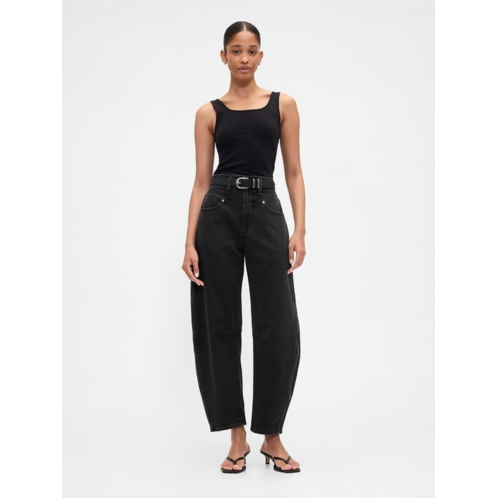 Gap High Rise Barrel Jeans