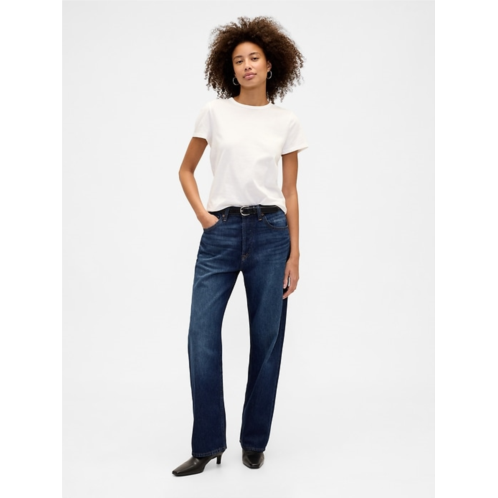 Gap Mid Rise Relaxed Straight Jeans