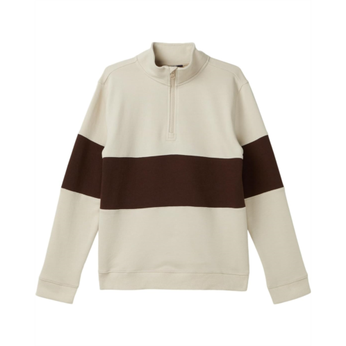 Janie and Jack Pieced Quarter Zip Sweatshirt (Toddler/Little Kid/Big Kid)