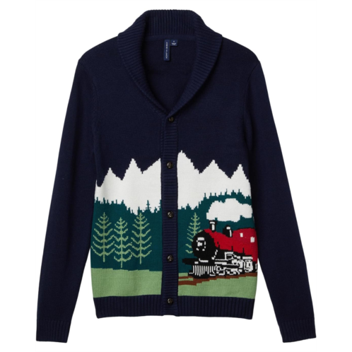 Janie and Jack Train Intarsia Cardigan (Toddler/Little Kids/Big Kids)
