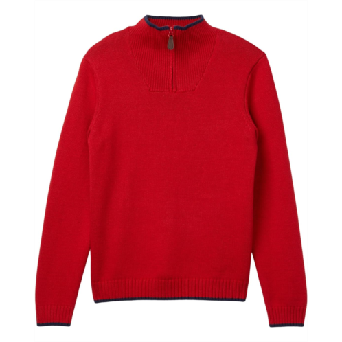 Janie and Jack Mock Neck Quarter Zip Sweater (Toddler/Little Kids/Big Kids)