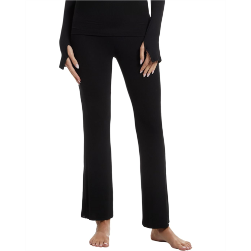 Womens Barefoot Dreams Ultra Soft Rib Fold Over Pant