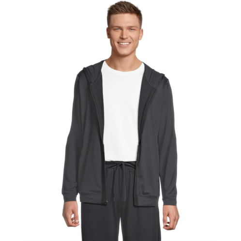Mens Barefoot Dreams Malibu Collection Butterchic Zip-Up Hoodie