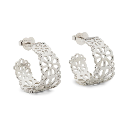 Kate Spade New York Spade Flower Lace Hoops
