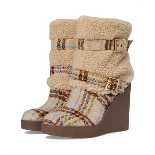 Womens Jessica Simpson Meztyn Shearling Wedge Bootie