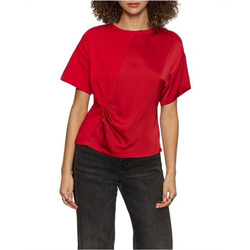 Womens Sanctuary Satin Mix Tee