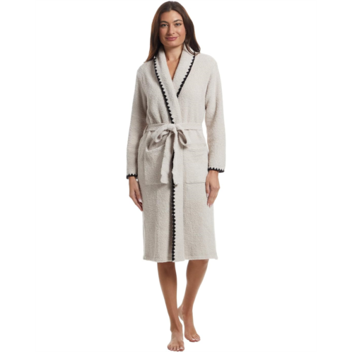 Womens Barefoot Dreams Cozychic Blanket Stitch Robe