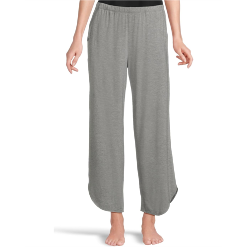 Womens Barefoot Dreams Ultra Soft Jersey Curved Hem Cropped Pant