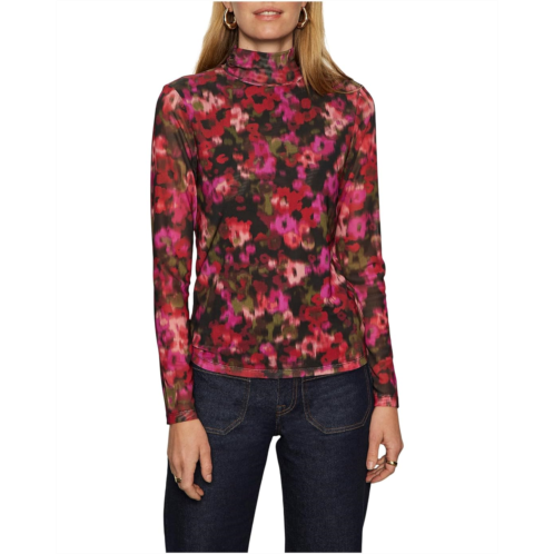 Womens Sanctuary Long Sleeve Mesh Mock