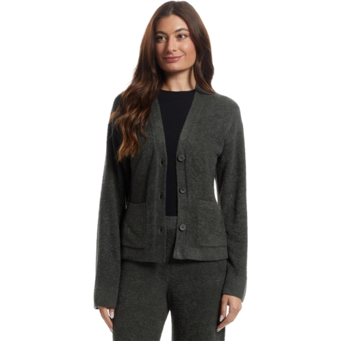 Womens Barefoot Dreams Cozychic Lite Wide Sleeve Button Front Cardigan