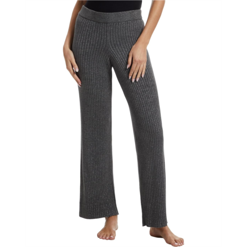 Womens Barefoot Dreams CozyChic Ultra Lite Lurex Rib Wide Leg Pant