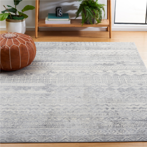 Safavieh brentwood machine made area rug grey / light grey transitional style easy care