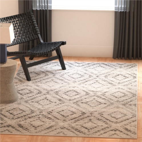 Safavieh adirondack machine made area rug light grey / grey contemporary style easy care