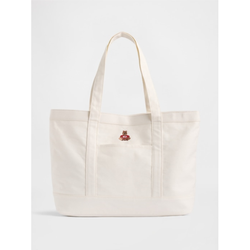 Gap Brannan Bear Logo Denim Tote Bag
