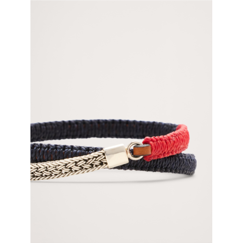 Bananarepublic Artisan Leather Macrame Bracelet by Caputo & Co