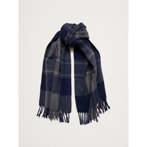 Bananarepublic Plaid Wool-Blend Scarf