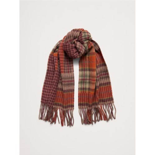 Bananarepublic Mixed Plaid Wool-Blend Scarf