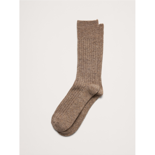 Bananarepublic Donegal Ribbed Sock with Wool