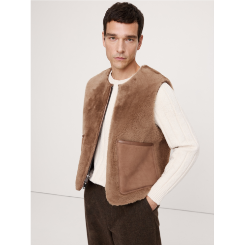 Bananarepublic Reversible Shearling Vest