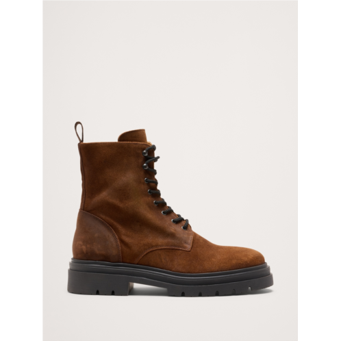 Bananarepublic Italian Suede Combat Boot