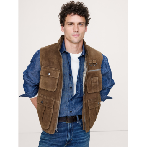 Bananarepublic Suede Photojournalist Vest