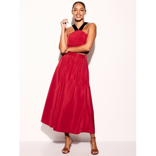 The Occasion by Old Navy High-Waisted Taffeta Midi Skirt