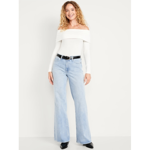 OldNavy Mid-Rise Loose Boot-Cut Jeans