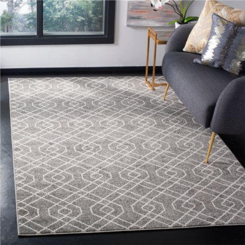 Safavieh amherst machine made area rug grey / ivory contemporary style easy care