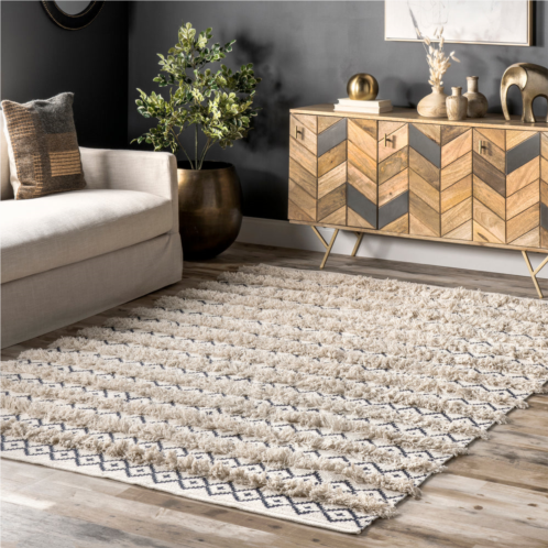 NuLOOM hand loomed cotton teyana area rug