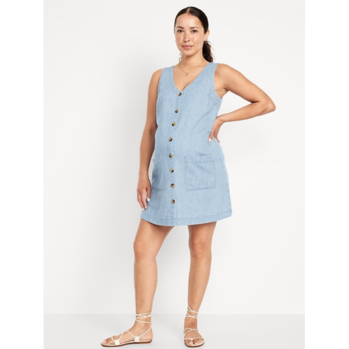 OldNavy Maternity Sleeveless Jean Mini Dress