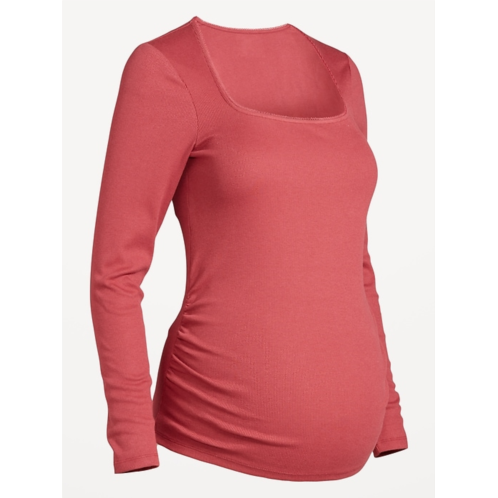 OldNavy Maternity Long-Sleeve Trapeze-Neck T-Shirt