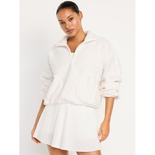 OldNavy Loose Sherpa Quarter-Zip Pullover