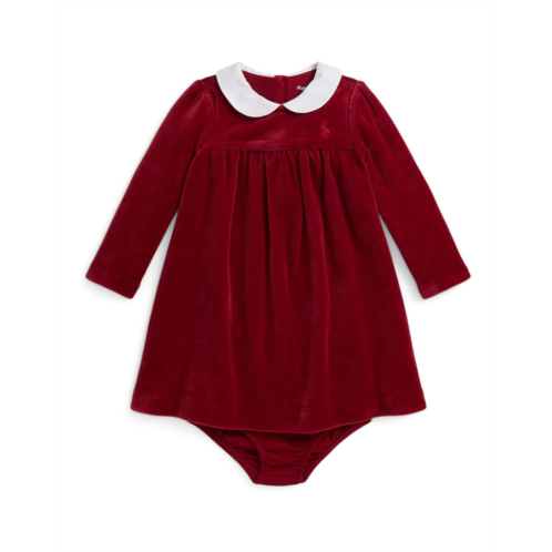 Polo Ralph Lauren Kids Velour Dress & Bloomer (Infant)