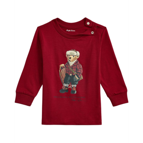 Polo Ralph Lauren Kids Polo Bear Cotton Long Sleeve Tee (Infant)