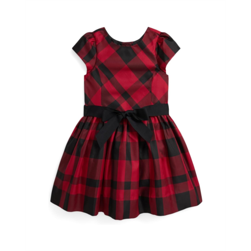 Polo Ralph Lauren Kids Plaid Taffeta Dress (Toddler/Little Kid)