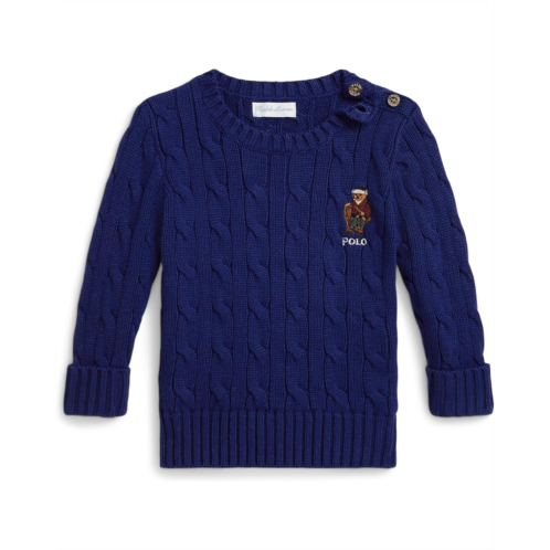 Polo Ralph Lauren Kids Polo Bear Cable-Knit Cotton Sweater (Infant)