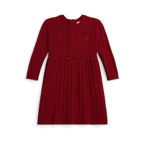 Polo Ralph Lauren Kids Cable Cotton Sweater Dress & Bloomer (Infant)