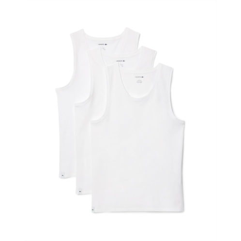 Mens Lacoste 3-Pack Sleeveless Slim Essential T-Shirt