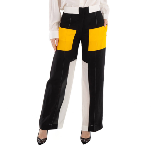 Burberry deep saffron colorblock jane tailored trousers