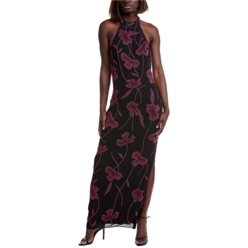 Aidan Mattox aiden halter maxi dress